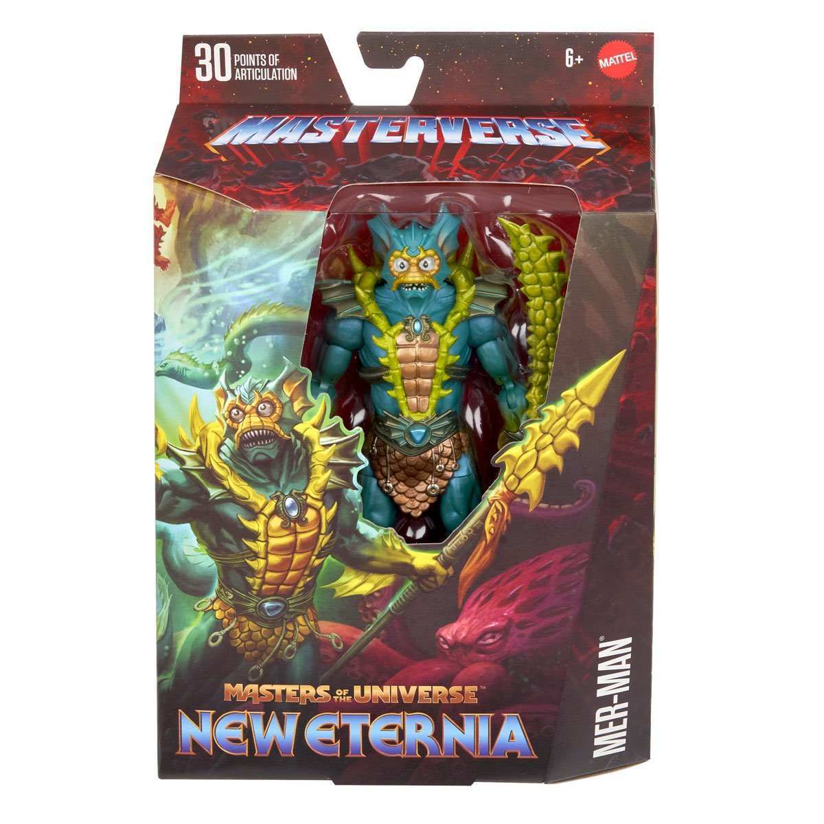 Masters of the Universe Masterverse ETERNIA MER-MAN US CARD - Smalltinytoystore