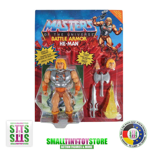 Masters of the Universe Origins Battle Armor He-Man Deluxe EU Card - Smalltinytoystore