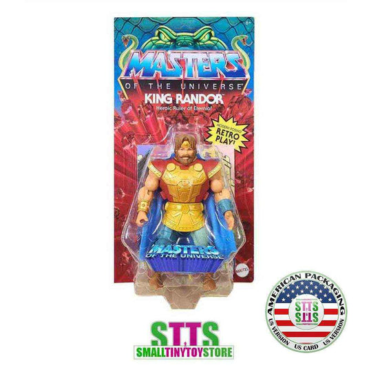 Masters of the Universe Origins King Randor 200x US CARD - Smalltinytoystore