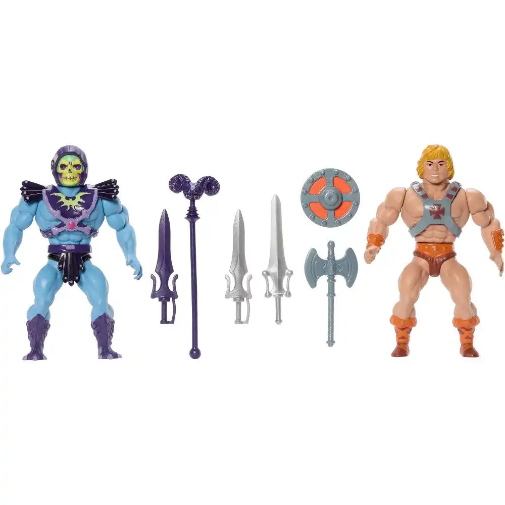 Masters of the Universe Origins Retro Punching He-Man and Skeletor 80th Anniversary - Smalltinytoystore