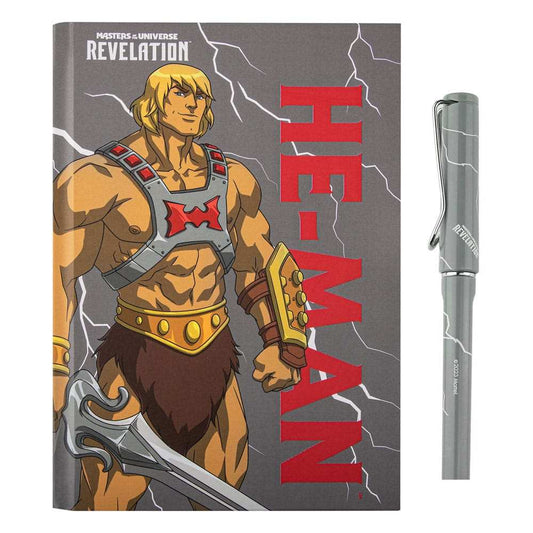 Masters of the Universe - Revelation: He-Man Thunder Deluxe Notebook Set (Notebook + Stift) - Smalltinytoystore