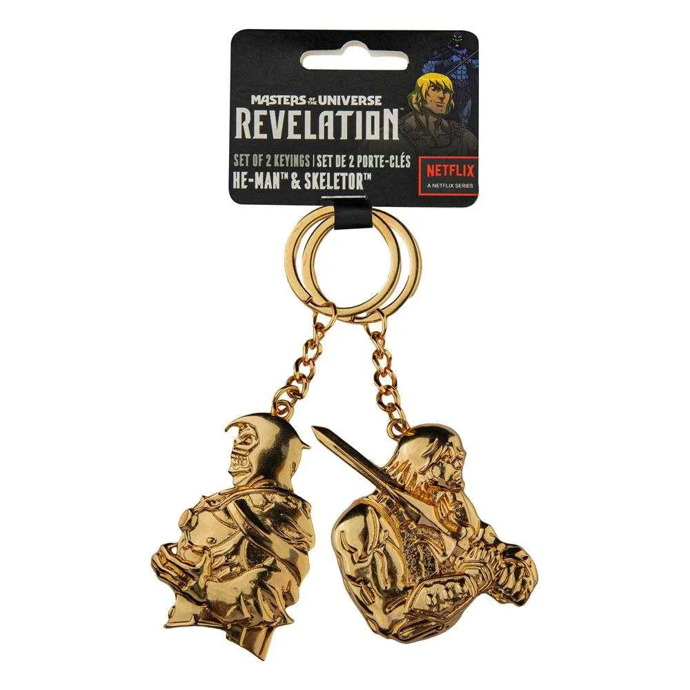 Masters of the Universe - Revelation: Metall Schlüsselanhänger 2er-Pack He Man & Skeletor - Smalltinytoystore