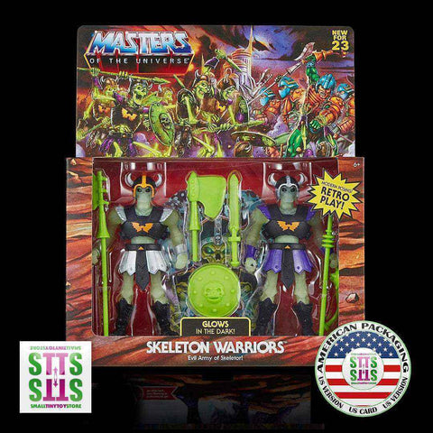 Masters of the Universe Skeleton Warriors Exclusive Two-Pack Origins US CARD - Smalltinytoystore