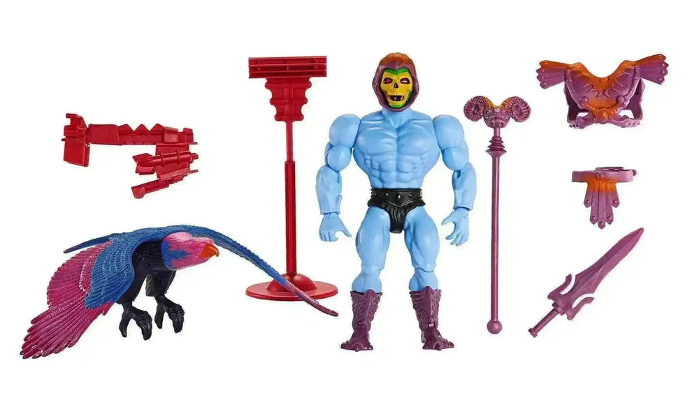 Masters of the Universe Skeletor und Screech Origins Figuren mit Zubehör bei Smalltinytoystore