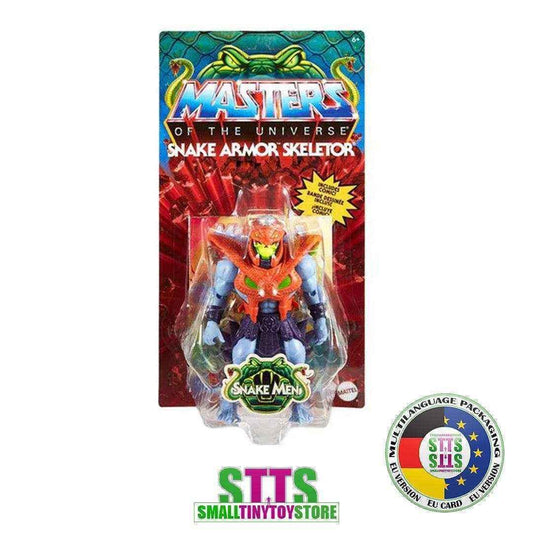 Masters of the Universe Snake Armor Skeletor Origins EU Card - Smalltinytoystore