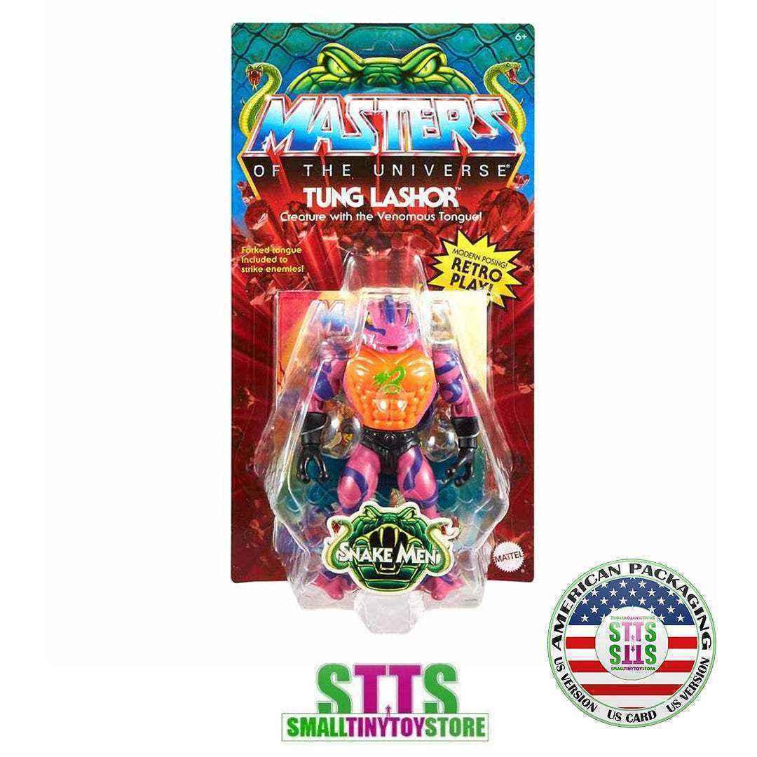 Masters of the Universe Tung Lashor Origins US Card - Smalltinytoystore