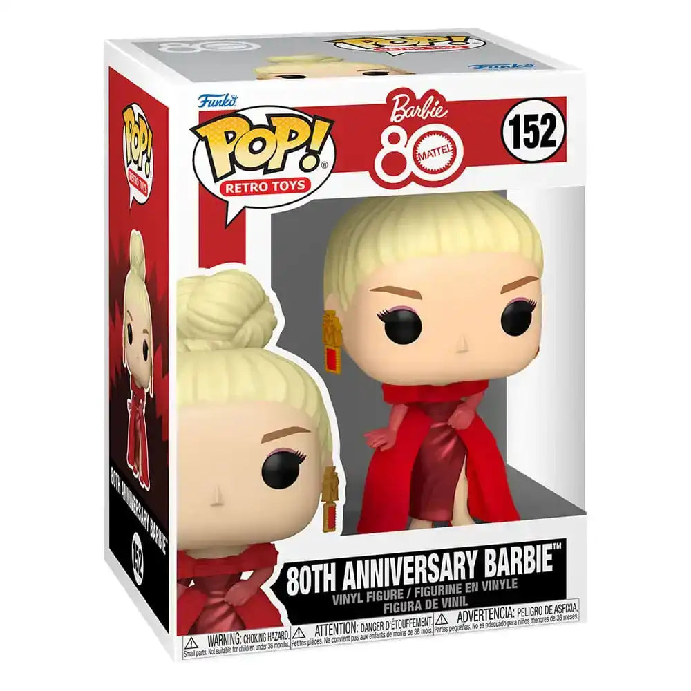 Mattel 80th Anniversary POP! Retro Toys Vinyl Figur Barbie 9 cm - Smalltinytoystore