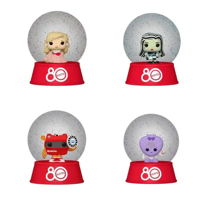 Mattel by Loungefly Ansteck-Pins Blind Snowglobes Retro Toy Display (12) - Smalltinytoystore