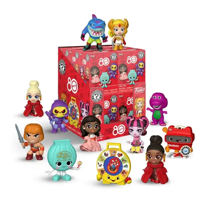 Mattel Retro Toys Mystery Minis Vinyl Minifiguren 6 cm Display (12) - Smalltinytoystore