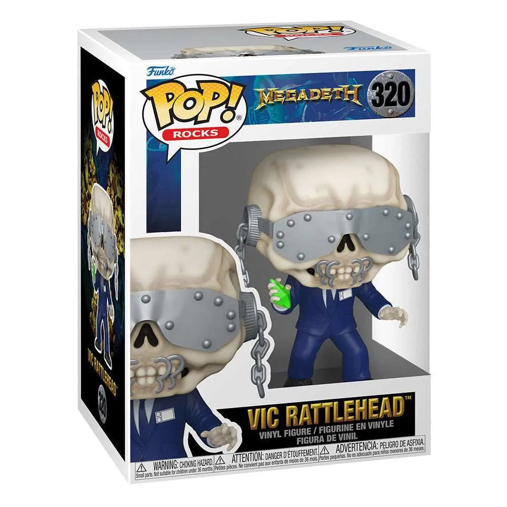 Megadeth POP! Rocks Vinyl Figur Vic Rattlehead 9 cm - Smalltinytoystore