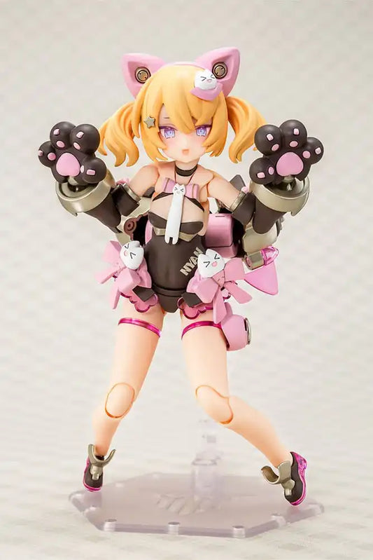 Megami Device Plastic Model Kit 1/1 Puni Mofu Kuro Mao 14 cm - Smalltinytoystore