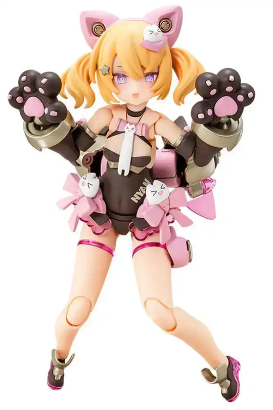 Megami Device Plastic Model Kit 1/1 Puni Mofu Kuro Mao 14 cm - Smalltinytoystore