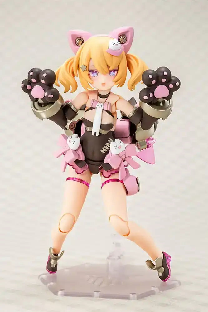 Megami Device Plastic Model Kit 1/1 Puni Mofu Kuro Mao 14 cm - Smalltinytoystore