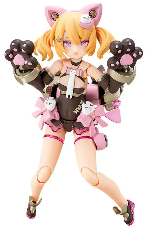 Megami Device Plastic Model Kit 1/1 Puni Mofu Kuro Mao 14 cm - Smalltinytoystore