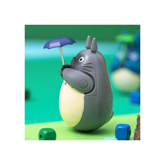 Mein Nachbar Totoro Figur mit rundem Boden Big Totoro with leaf 7 cm - Smalltinytoystore