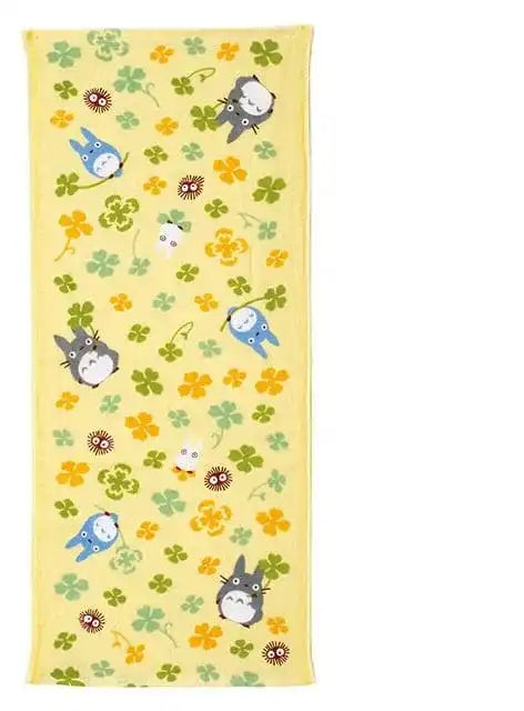 Mein Nachbar Totoro Imabari Handtuch Totoro Clover 34 x 80 cm - Smalltinytoystore