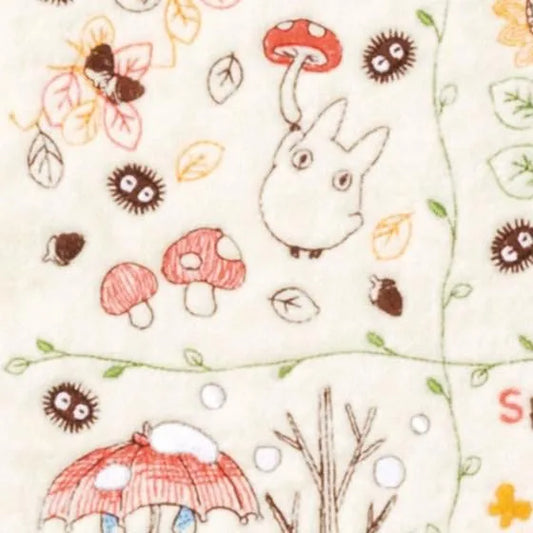 Mein Nachbar Totoro Mini-Handtuch Towel Wreath of Nuts 25 x 25 cm - Smalltinytoystore