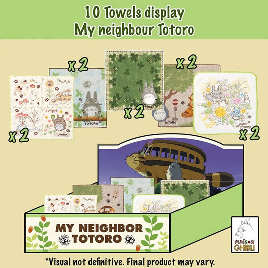 Mein Nachbar Totoro Mini-Handtücher 25 x 25 cm Display (10) - Smalltinytoystore