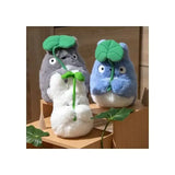 Mein Nachbar Totoro Nakayoshi Plüschfigur Big Totoro with leaf 21 cm - Smalltinytoystore