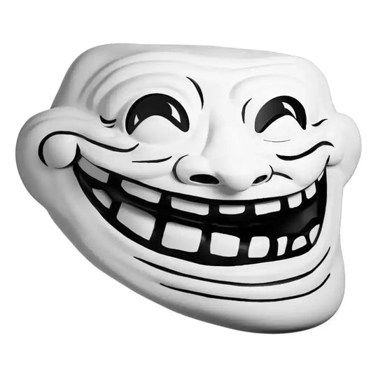 Meme Vinyl Figur Troll Face 7 cm - Smalltinytoystore