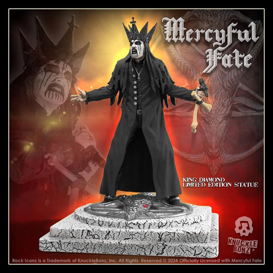 Mercyful Fate Rock Iconz Statue King Diamond III (Black Version) 22 cm - Smalltinytoystore
