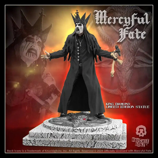 Mercyful Fate Rock Iconz Statue King Diamond III (Black Version) 22 cm - Smalltinytoystore