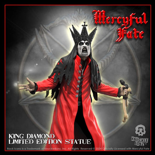 Mercyful Fate Rock Iconz Statue King Diamond III (Red Version) 22 cm - Smalltinytoystore