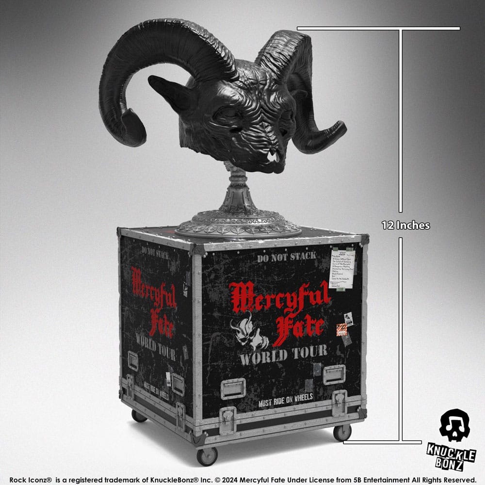 Mercyful Fate Rock Ikonz On Tour Road Case Statue & Stage Mask Set World Tour - Smalltinytoystore