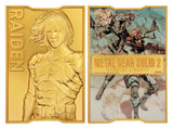 Metal Gear Solid 2 Metallbarren Raiden 24k Gold Plated Limited Edition