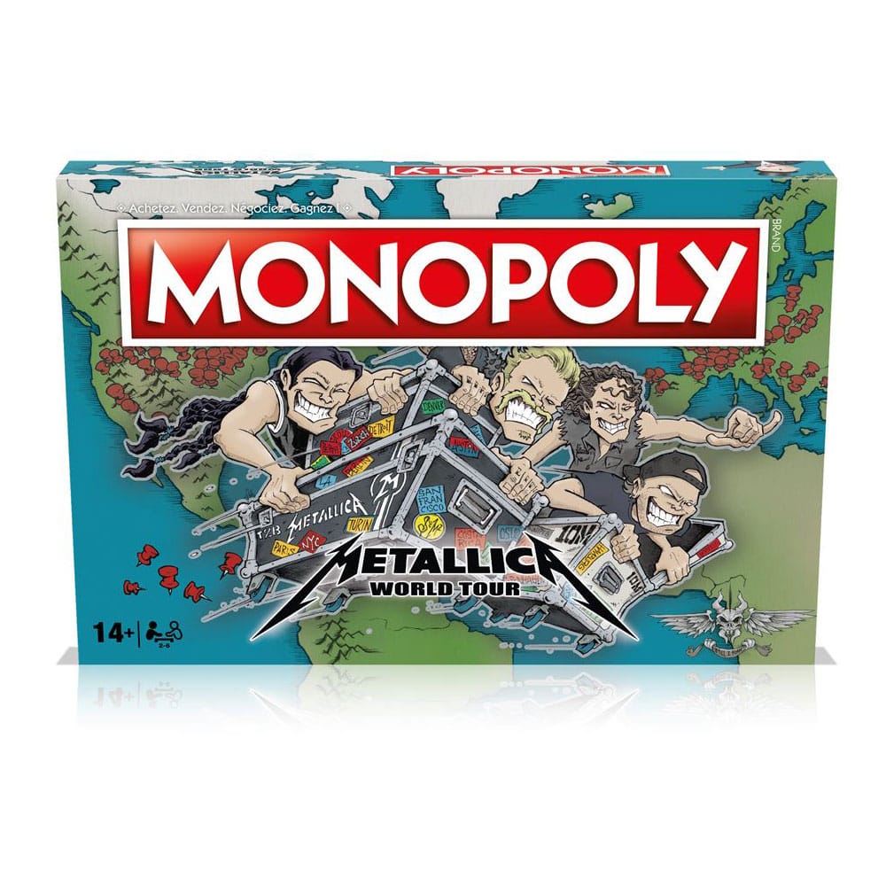 Metallica Monopoly Metallica World Tour *French Version* - Smalltinytoystore
