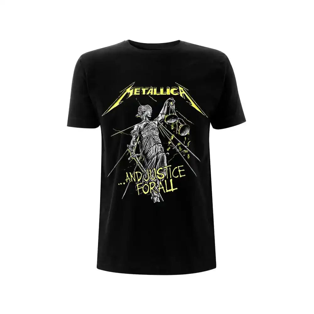 Metallica T-Shirt And Justice For All Tracks Black - Smalltinytoystore