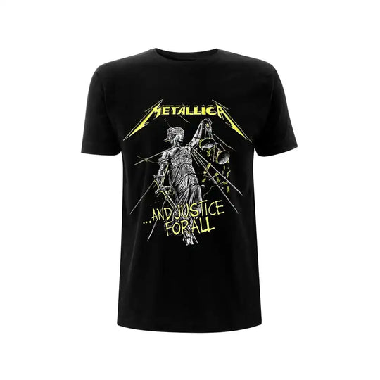 Metallica T-Shirt And Justice For All Tracks Black - Smalltinytoystore