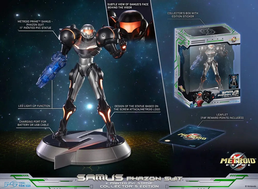 Metroid Prime PVC Statue Samus Phazon Suit Collector´s Edition 28 cm - Smalltinytoystore