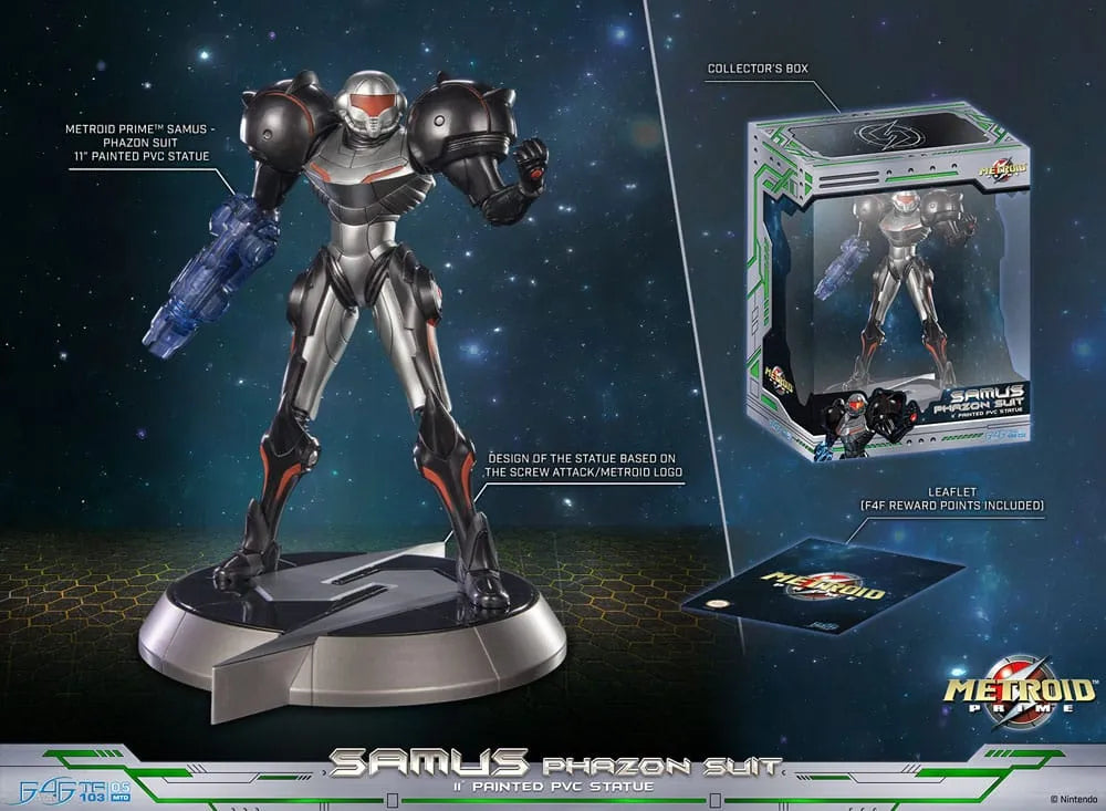 Metroid Prime PVC Statue Samus Phazon Suit Standard Edition 28 cm - Smalltinytoystore