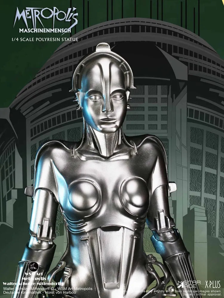 Metropolis Statue 1/4 Maschinenmensch Silver 40 cm - Smalltinytoystore