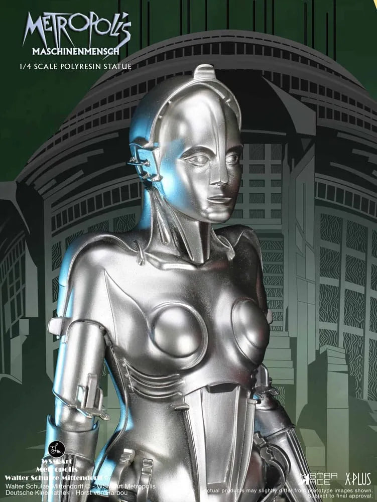Metropolis Statue 1/4 Maschinenmensch Silver 40 cm - Smalltinytoystore