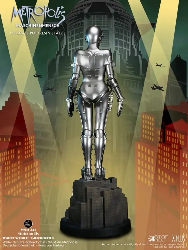 Metropolis Statue 1/4 Maschinenmensch Silver 40 cm - Smalltinytoystore
