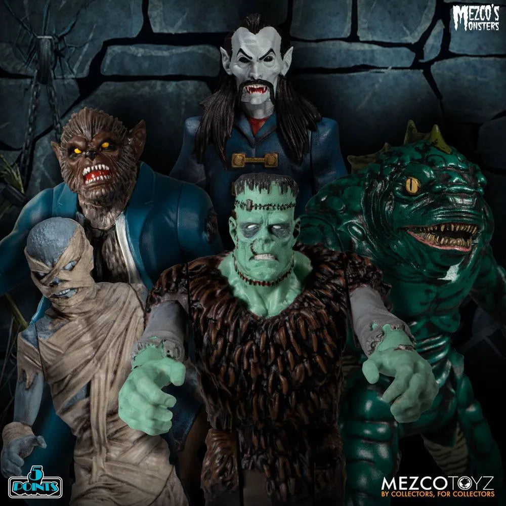 Mezco's Monsters 5 Points Actionfiguren Tower of Fear Deluxe Box Set 9 cm - Smalltinytoystore