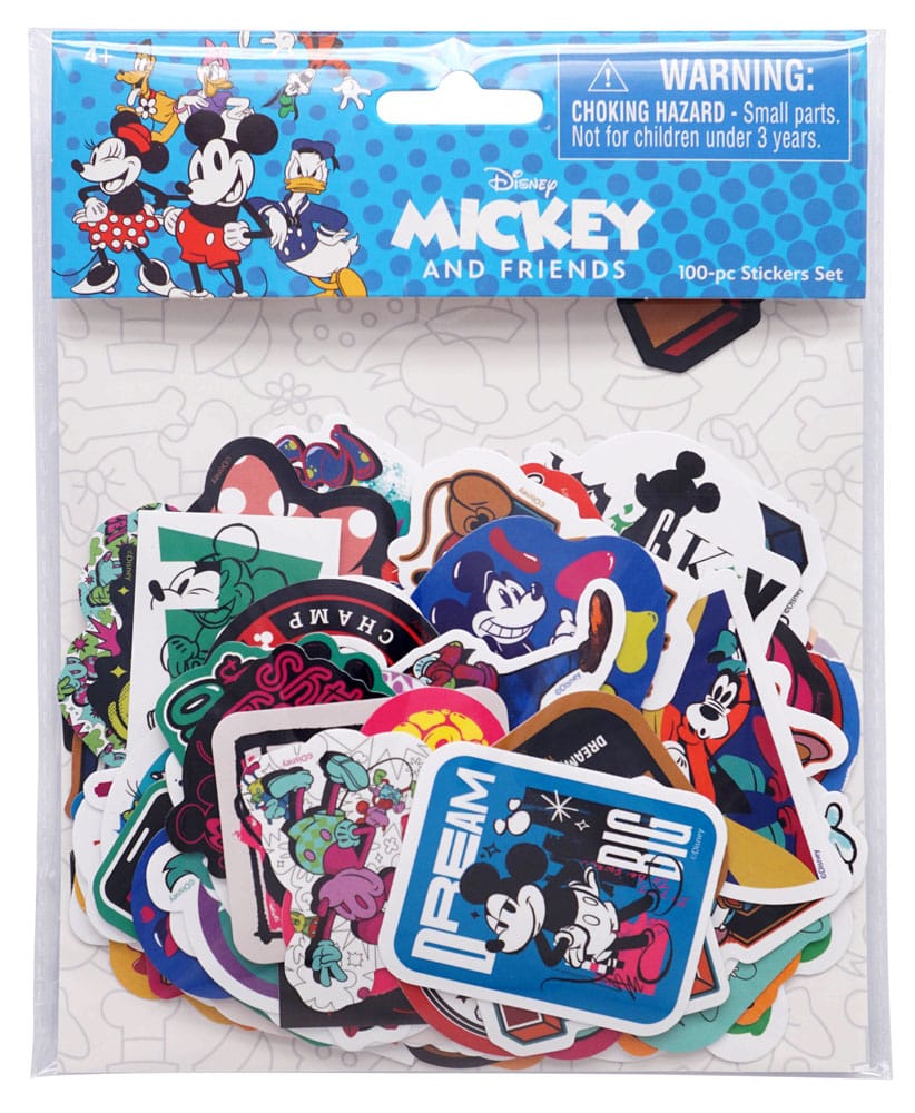 Mickey & Friends Sticker-Set 100 Stück Sortiment (20) - Smalltinytoystore