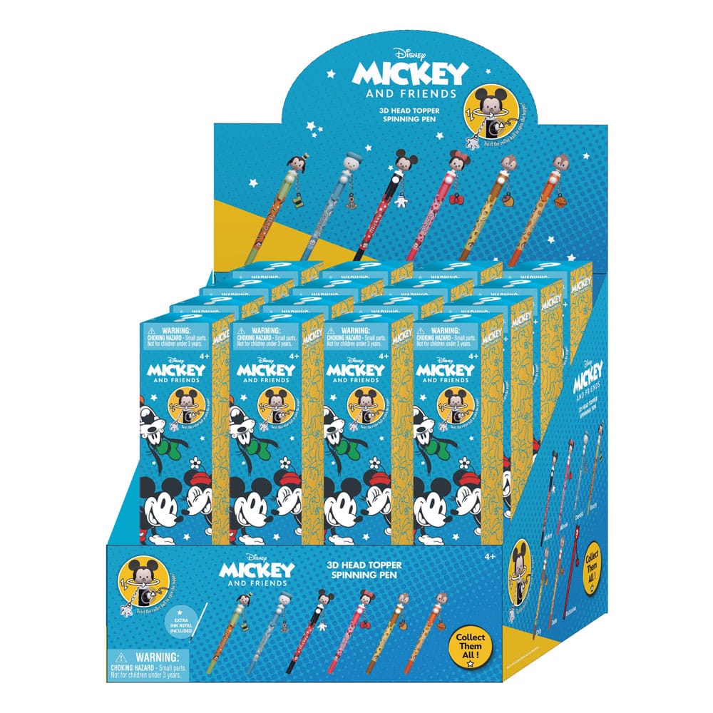 Micky and Friends Stift 3D Head Topper Spinning Pen - Smalltinytoystore