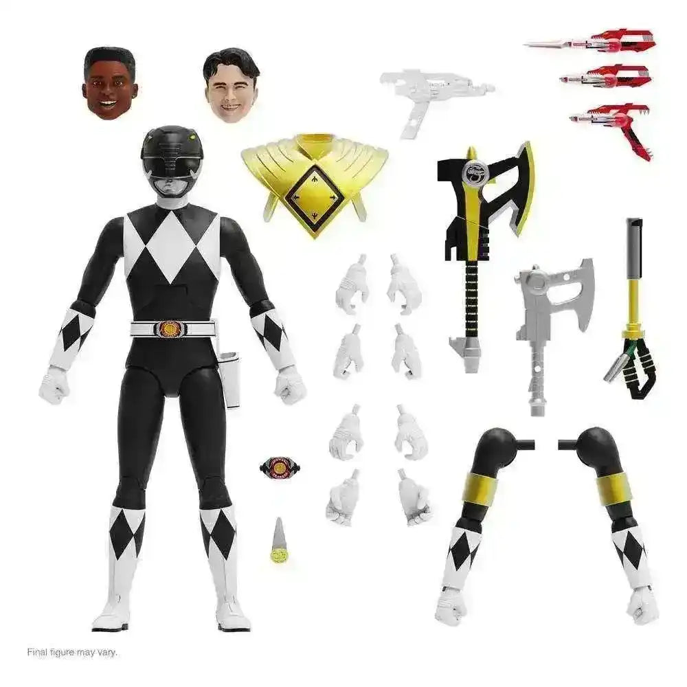 Mighty Morphin Power Rangers Ultimates Black Ranger Actionfigur mit Zubehör, Smalltinytoystore