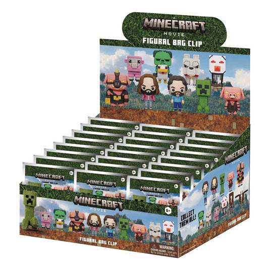 Minecraft 3D PVC-Taschenanhänger Serie 1 Display (24) - Smalltinytoystore