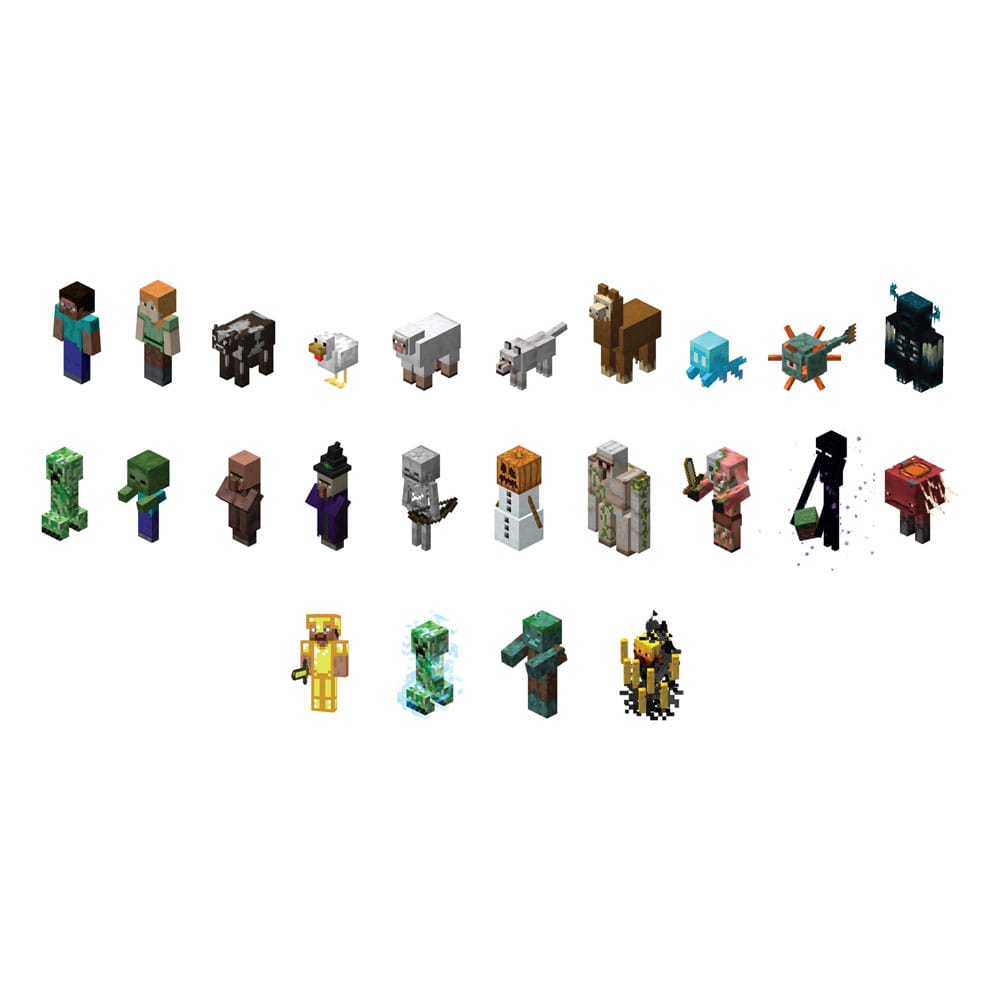 Minecraft 3D-Toppeez 6cm Sortiment (24) - Smalltinytoystore