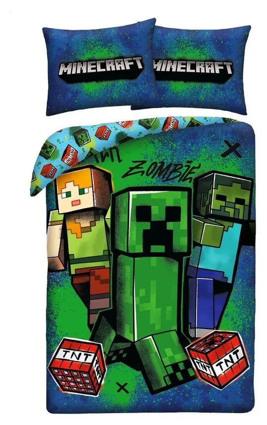 Minecraft Bettwäsche Ver. 10 140 x 200 cm / 70 x 90 cm