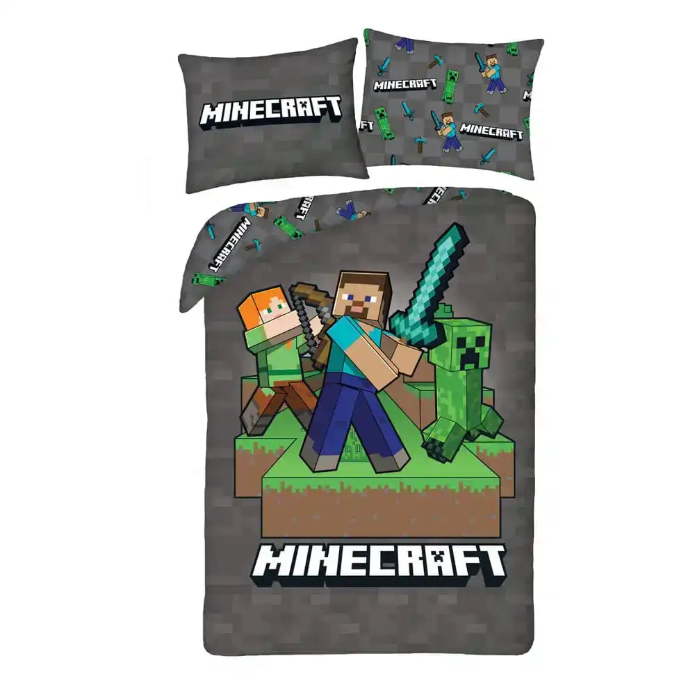 Minecraft Bettwäsche Ver. 4 140 x 200 cm / 70 x 90 cm - Smalltinytoystore