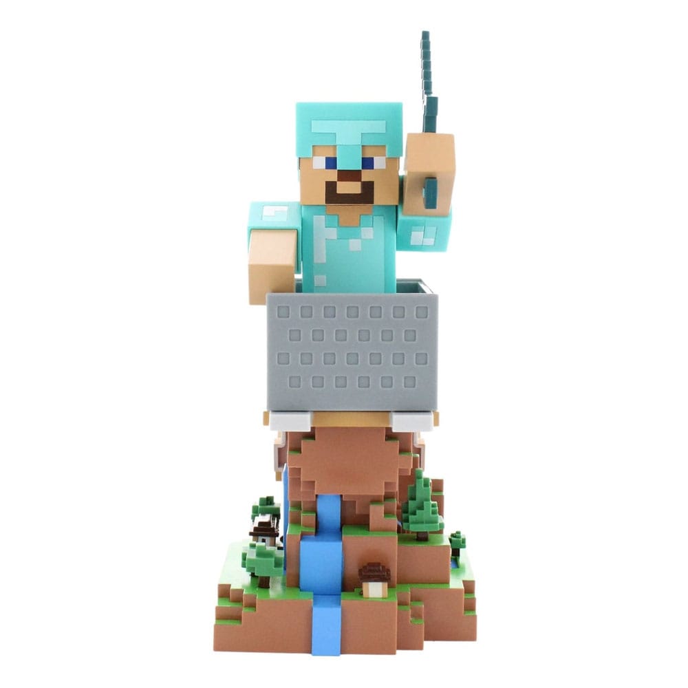 Minecraft Cable Guys Lade-Halter Steve in Diamond Armour 22cm - Smalltinytoystore