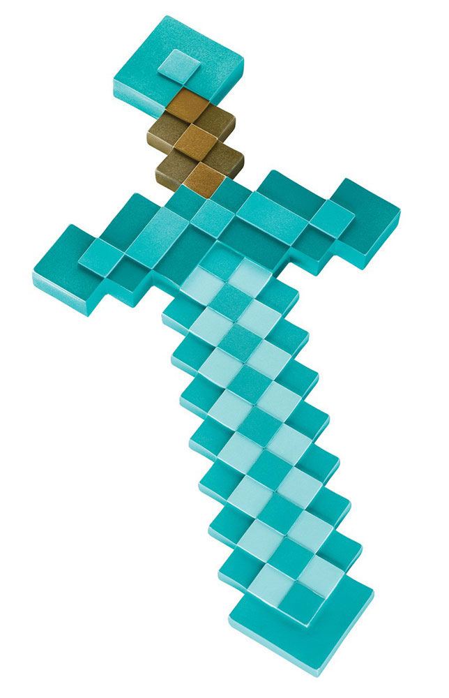 Minecraft Kunststoff-Replik Diamant-Schwert 51 cm - Smalltinytoystore