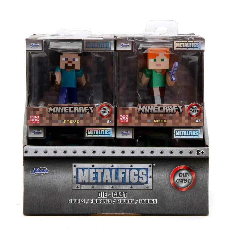 Minecraft Nano Metalfigs Diecast Minifiguren 6 cm Sortiment (12) - Smalltinytoystore