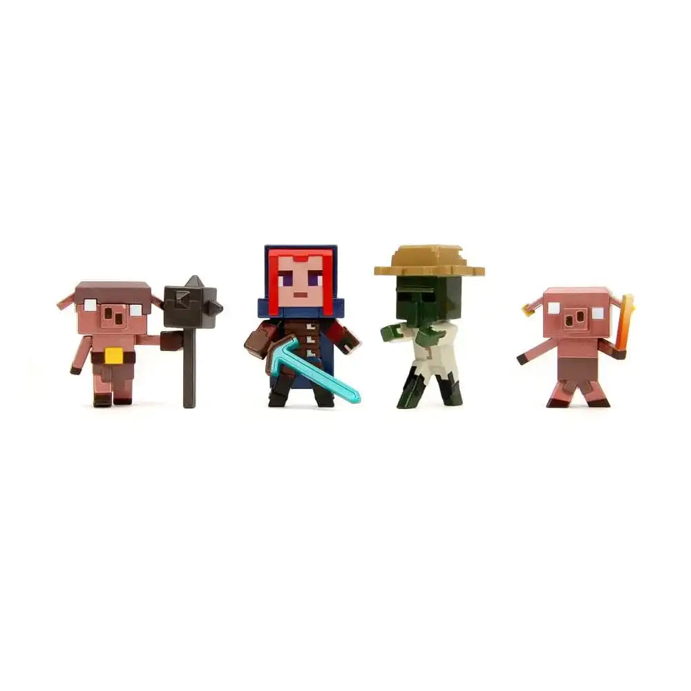 Minecraft Nano Metalfigs Diecast Minifiguren 6 cm Wave 2 Sortiment (12) - Smalltinytoystore