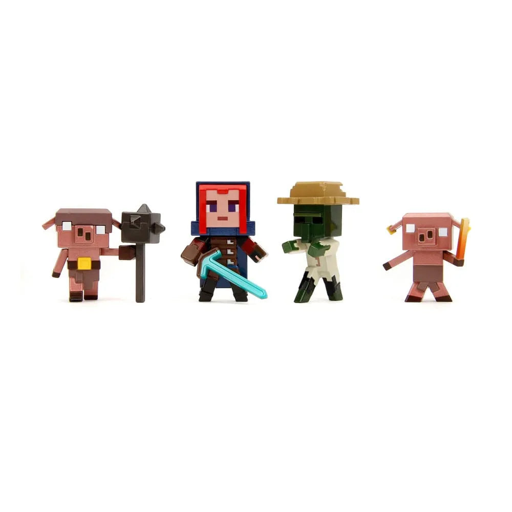 Minecraft Nano Metalfigs Diecast Minifiguren 6 cm Wave 2 Sortiment (12) - Smalltinytoystore